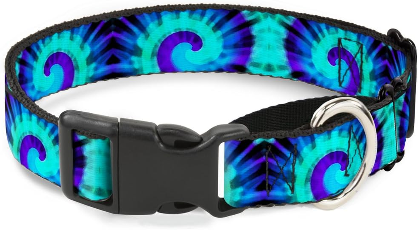 Buckle-Down Tie Dye Swirl Martingale Dog Collar, Purples/Blues, 1.5" Wide-Fits 13-18" Neck-Small image number 2