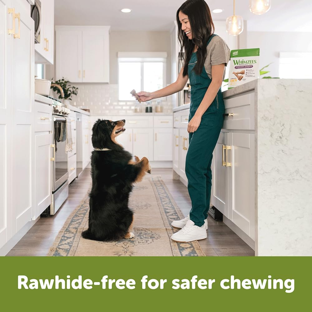 WHIMZEES Antler Dental Dog Treats, Bulk Box, Large (18-27Kg Dogs), Natural Daily Dental Chews (22 Count) image number 6