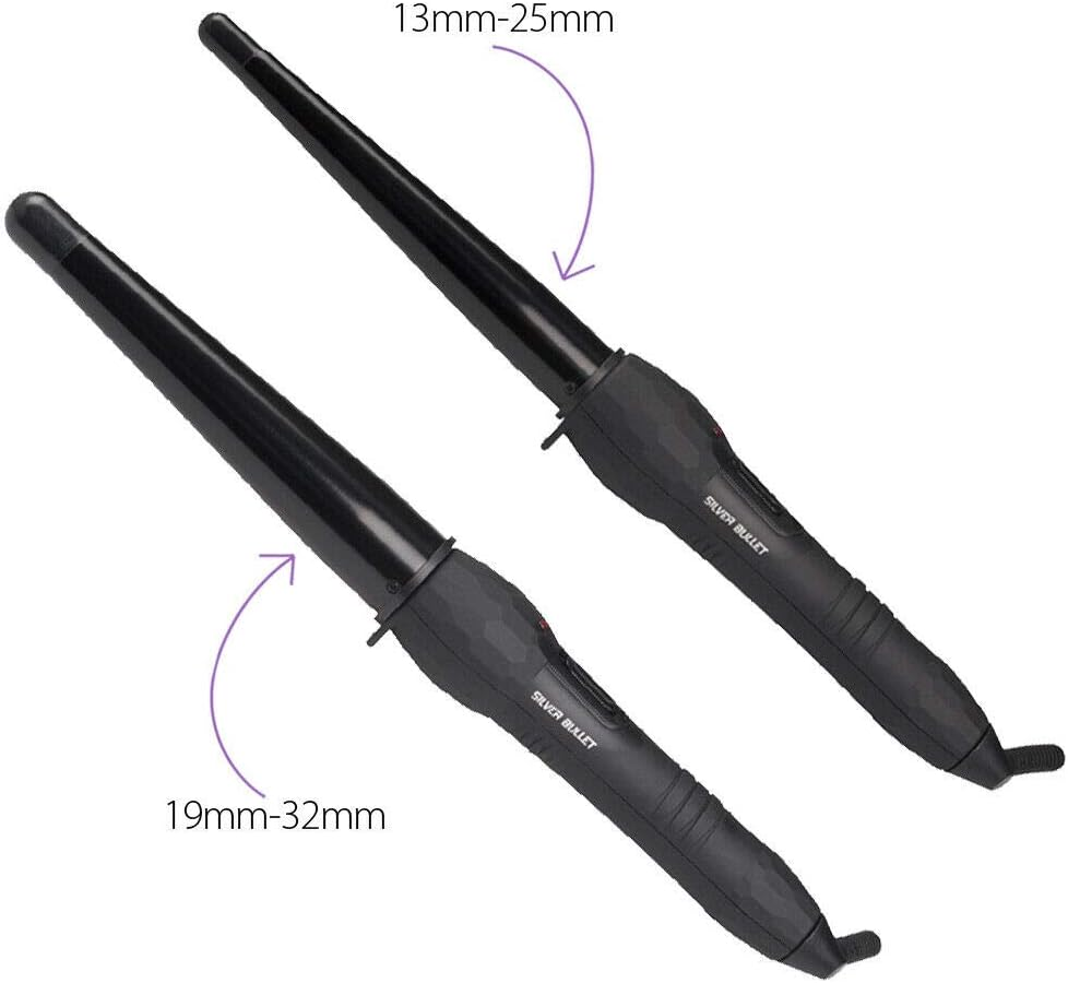 Silver Bullet City Chic Regular Ceramic Conical Curling Iron, Black, 13Mm/ 25Mm image number 2