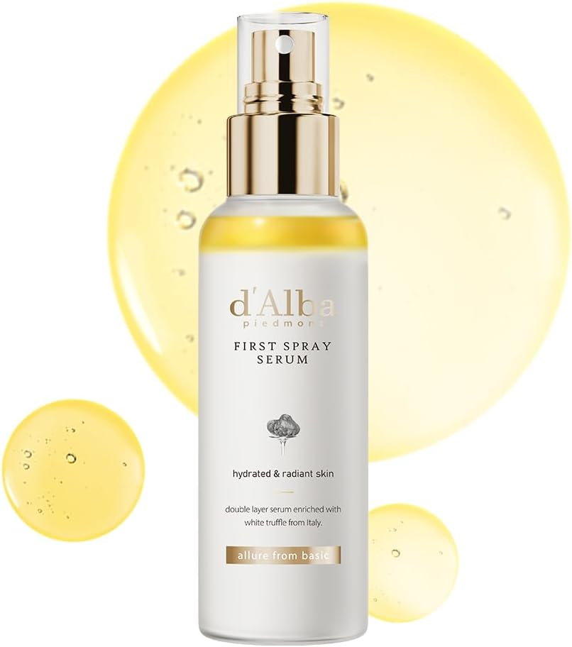 D'Alba Italian White Truffle First Spray Serum, Vegan Skin Care, Hydrating Face Moisturizer, Glow Serum for Radiant Skin, Non Comedogenic, All in One Mist, Korean Skincare (100Ml) image number 2