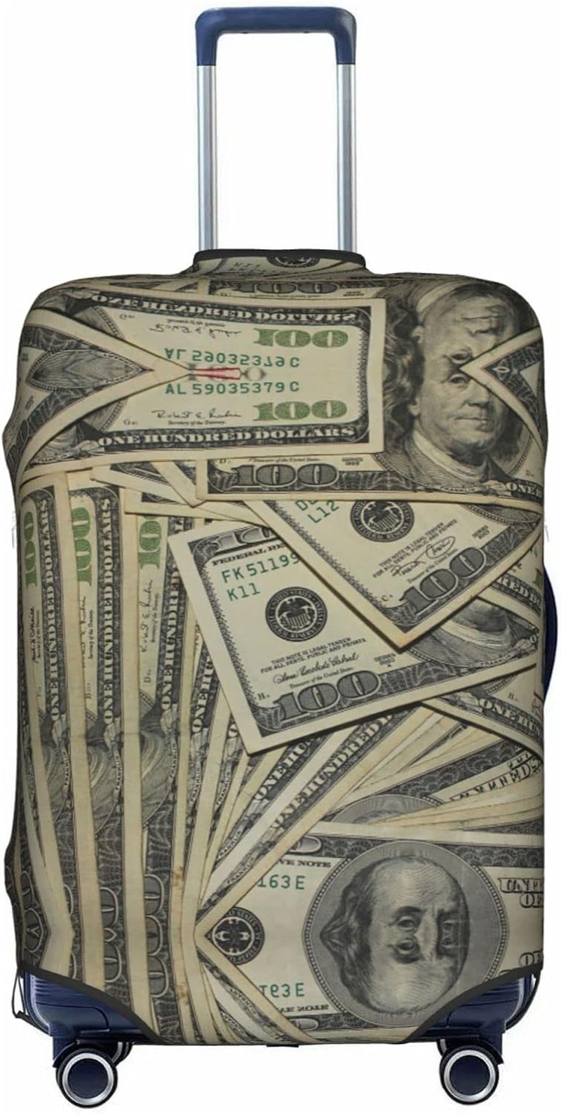Us Dollar Money Luggage Cover Washable Suitcase Protector Anti-Scratch Suitcase Cover Fits 18-32 Inch Luggage image number 2