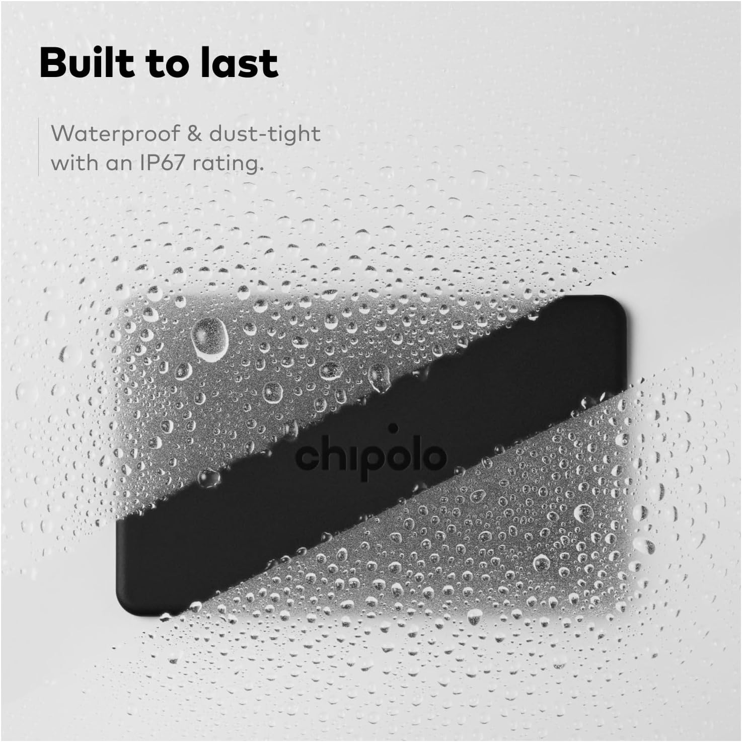 Chipolo CARD - Rechargeable Wallet Tracker Card, Bluetooth Tracker, Item Locator, Passport Finder Compatible with Apple Find My or Find Hub with Call Your Phone & Out of Range Alerts for Android - 4 Pack (Charcoal) image number 3