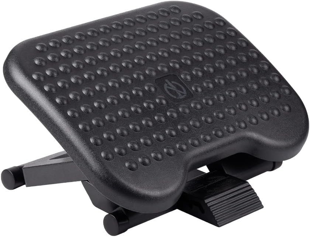 Ergolux Adjustable under Desk Foot Rest (Black) - ELFTRSTR02A image number 1