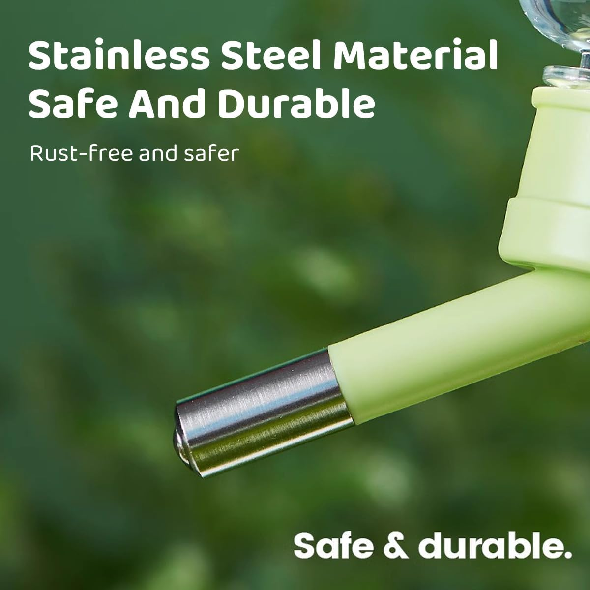 AIMALL Hamster Drinking Water Bottle - Vacuum Water Feeder for Rabbit, Guinea Pig, Golden Bear image number 3