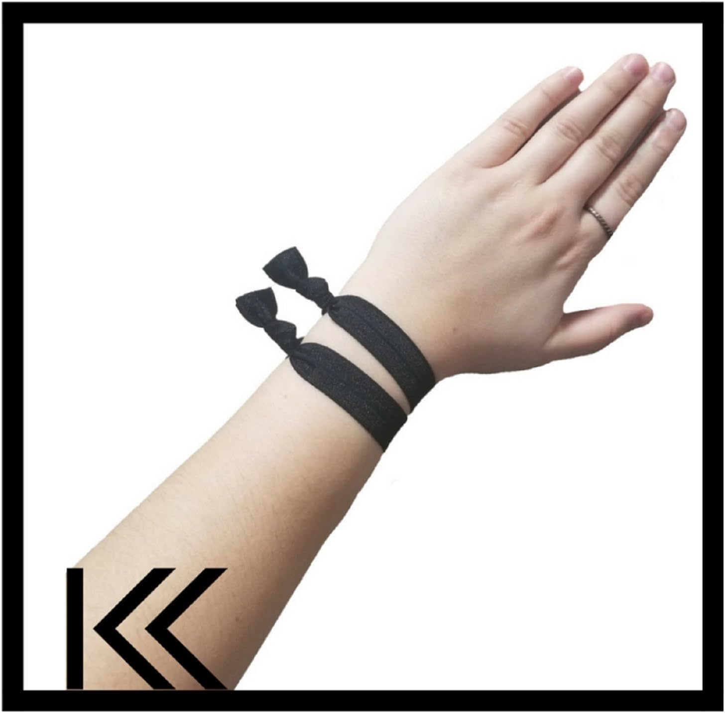 Ribbon Hair Ties - Neutral Tones 10 Pack by ZKBDBWTR image number 2