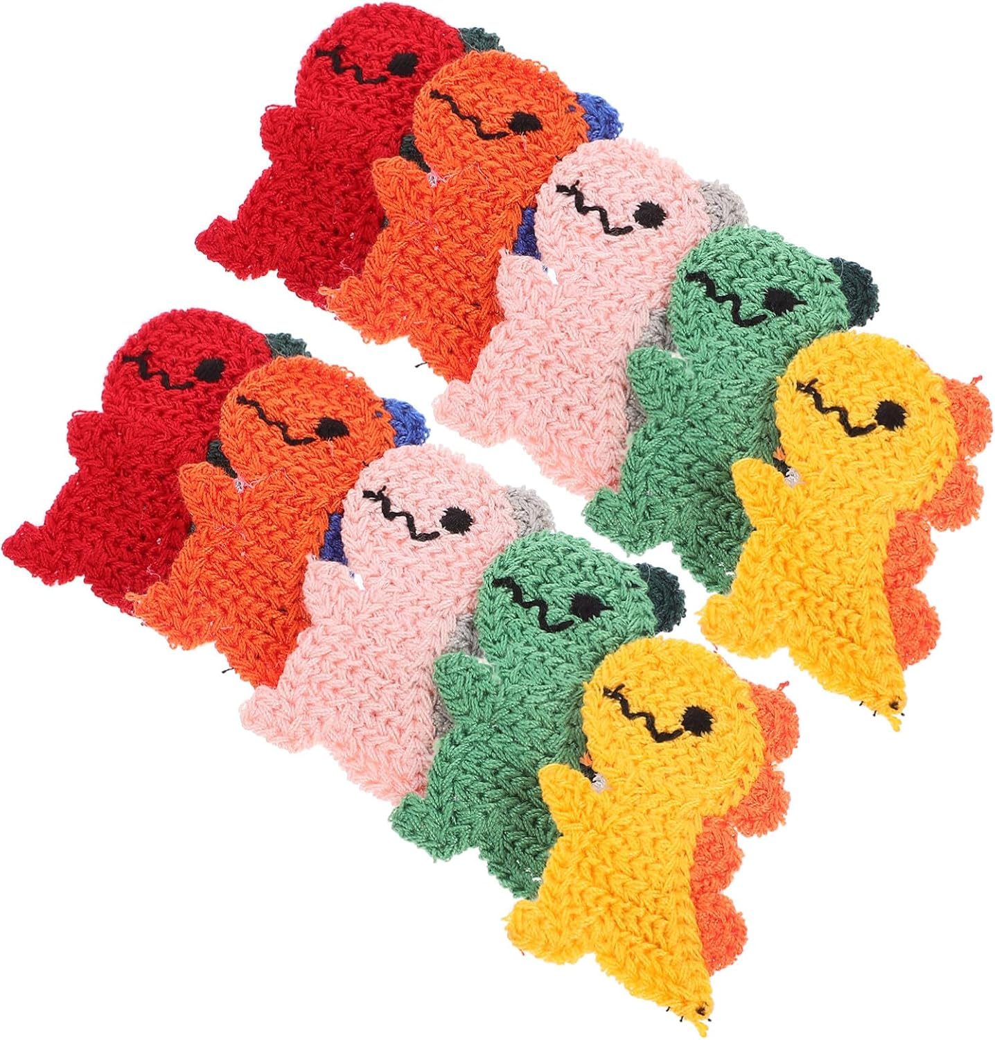 Ipetboom Cute Dinosaur Hair Clips, Pack of 10 Cute Animal Hair Clip, Crochet Snap, Hair Clips, Hair Pin, Dinosaur Hair Accessories, Gift for Girls Hair Decorations image number 6