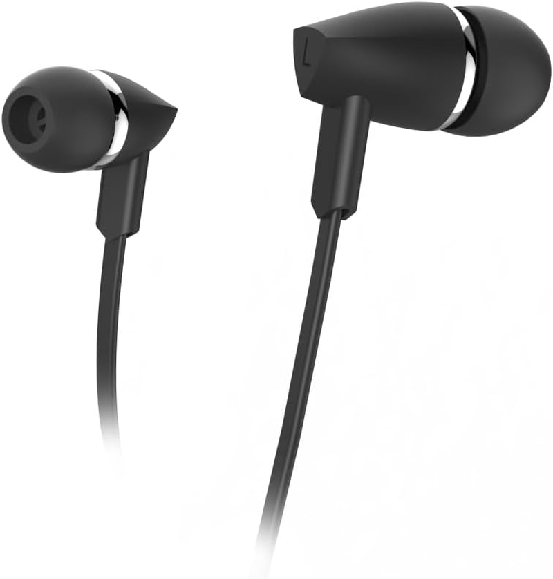 Hama Joy In-Ear Headphones, Wired, Microphone, Flat Cable, Black
