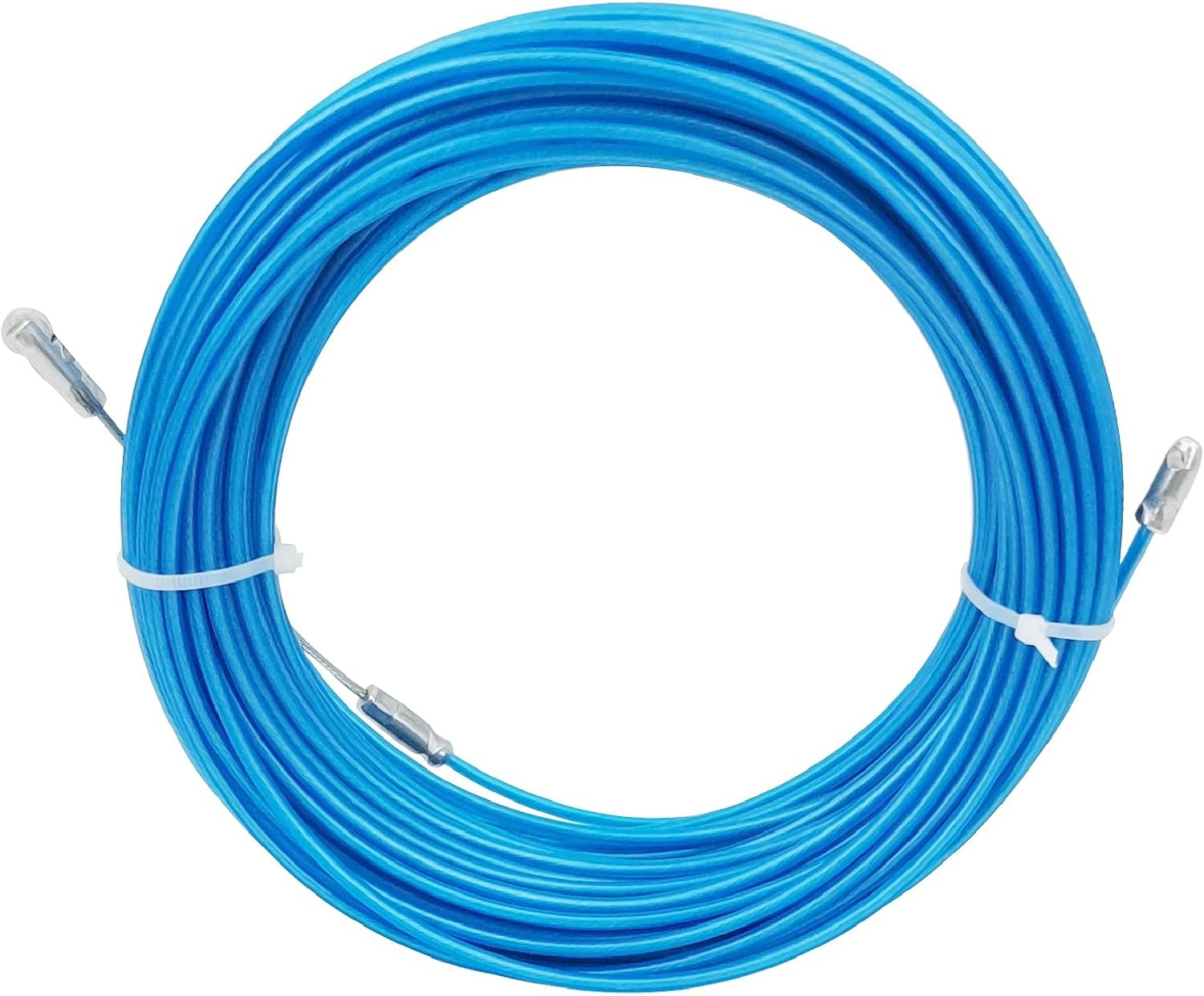 30M Fish Tape Steel Core Cable Puller Electrical Wire Fish Tape Running Cable Fastener Kit