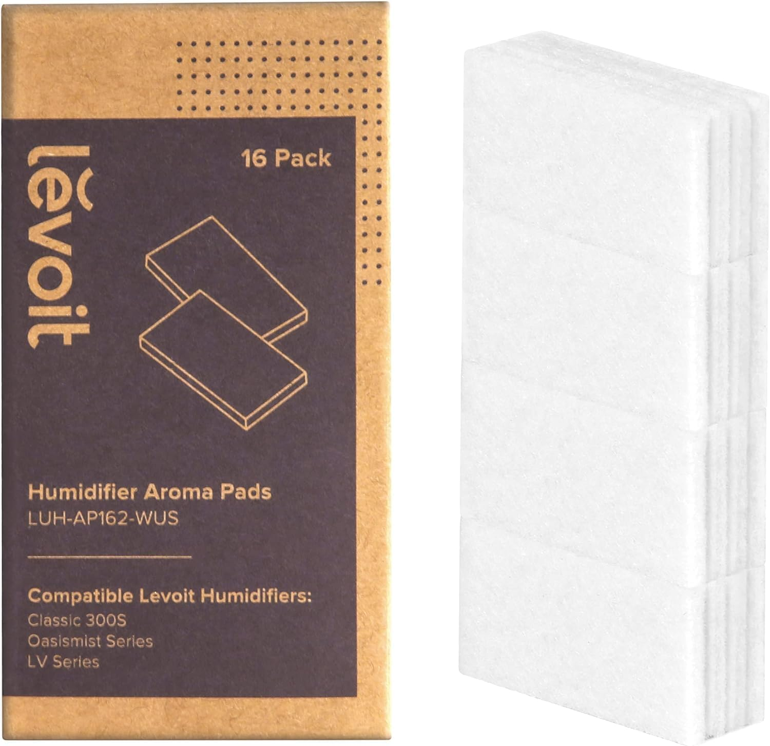 LEVOIT Humidifier Aroma Pads (16 Pack) Perfectly Suit for Classic 300S, LV 600S, LV600HH, Oasismist 450S image number 1