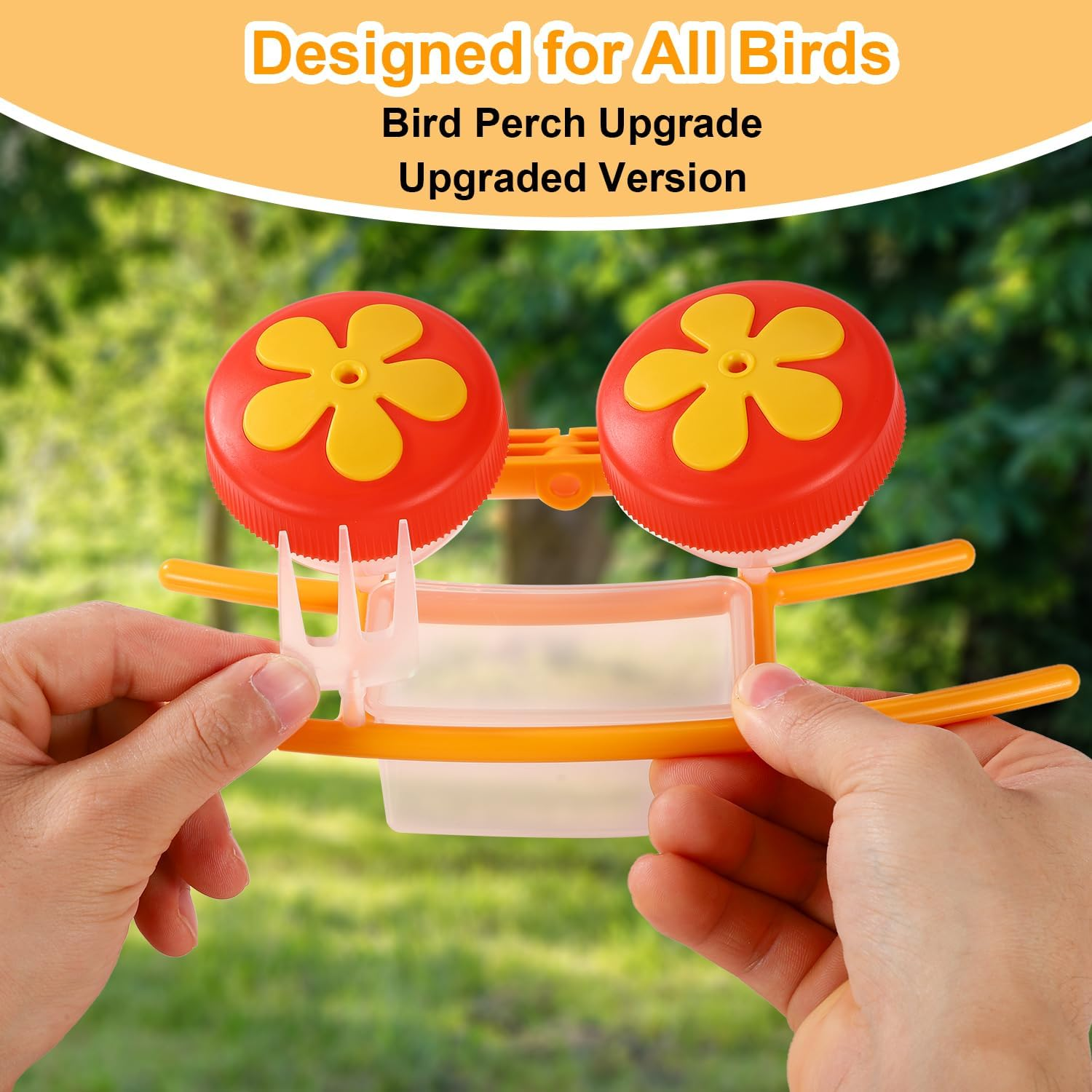Smart Bird Feeder Accessory Set for NETVUE Birdfy Feeder, Smart Bird Feeder Perch with Add-Ons Including Water Bowl Jelly Holder Fruit Holder Suitable for All Birds