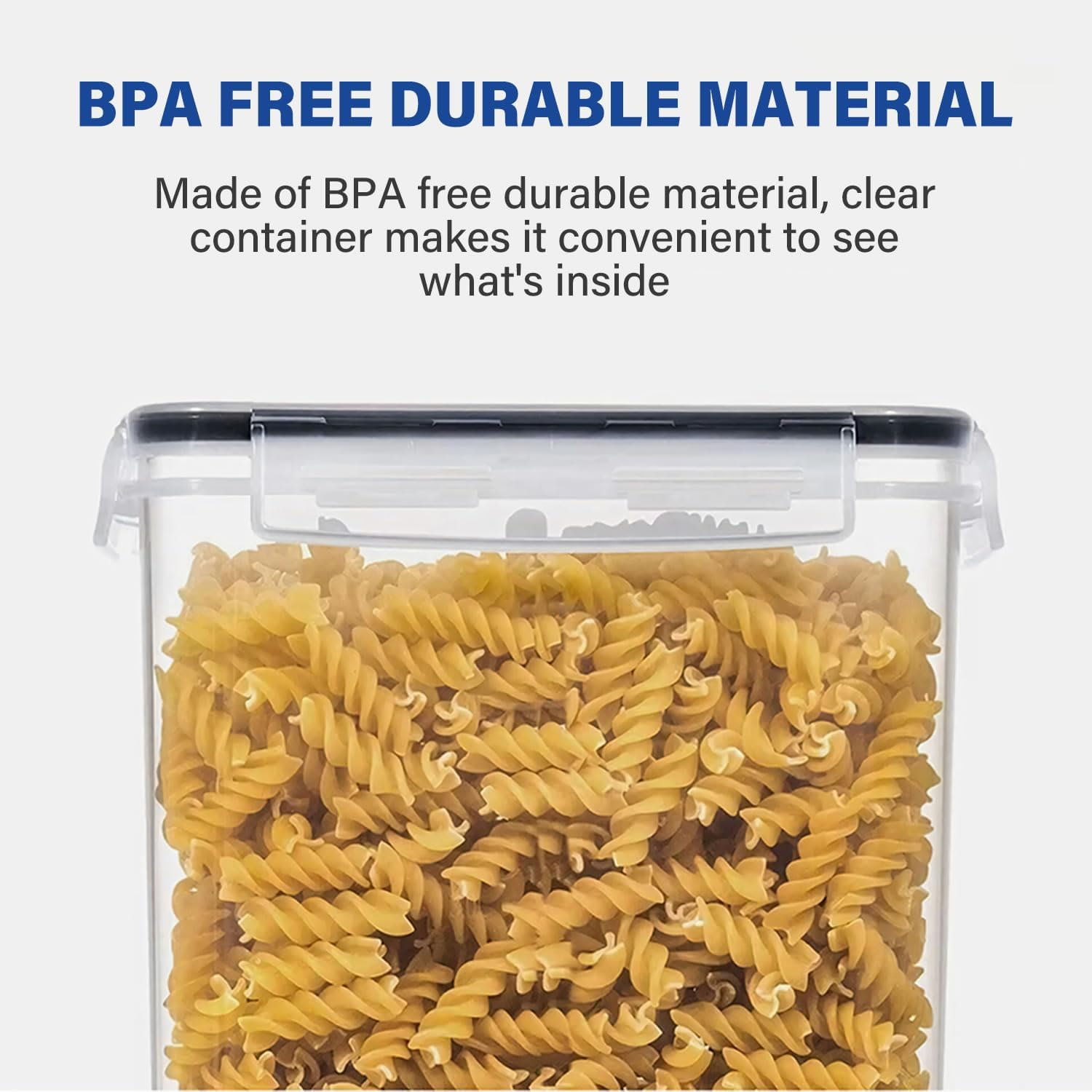 Stelive 2-Piece Extra Large Food Storage Containers (6.5L/Each) Airtight Pantry Storage Containers Organiser Dry Food Canisters Plastic Leak-Proof Canisters for Home & Kitchen with Labels & Pen image number 5