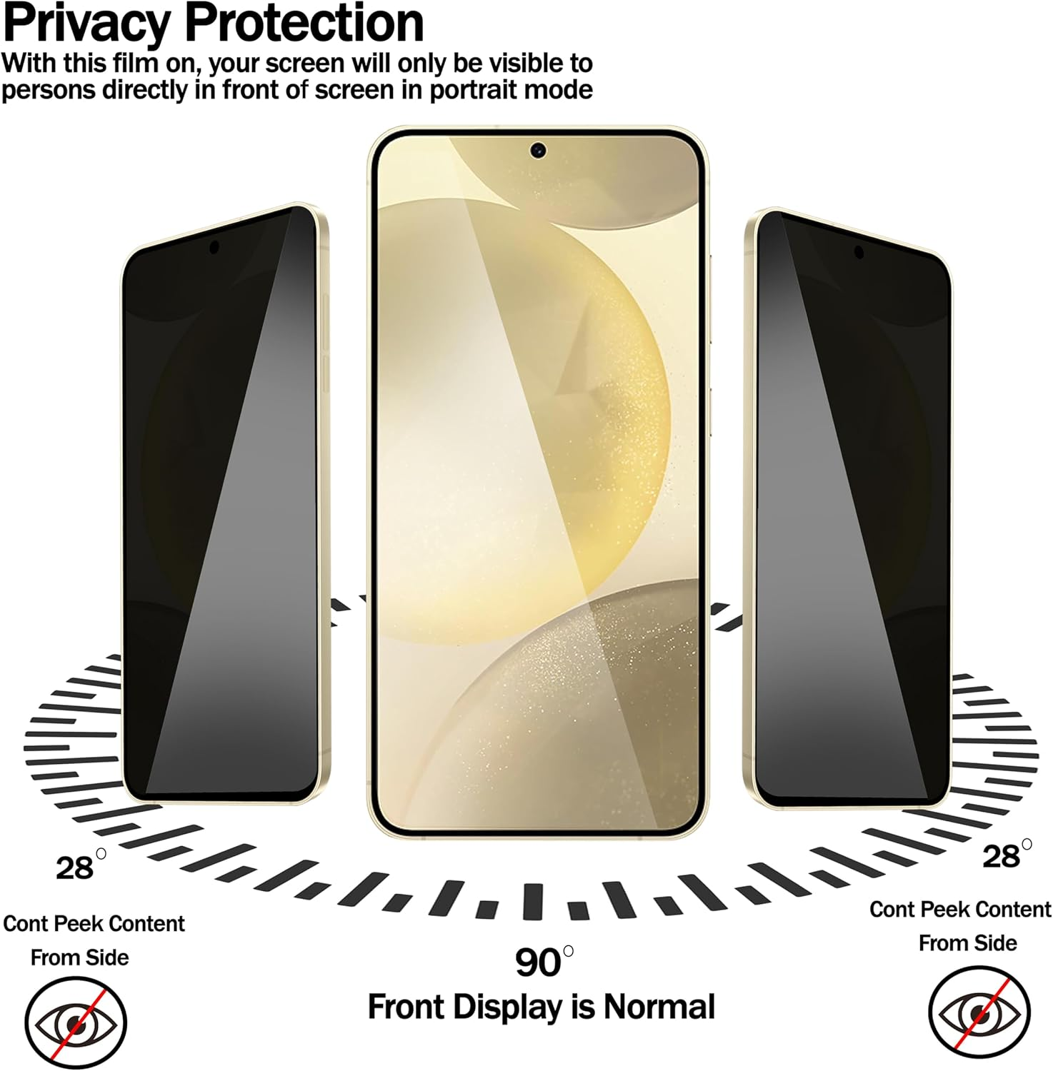 RKINC Screen Protector [3-Pack] for Google Pixel 10/10 Pro, 9/9 Pro, Privacy Tempered Glass Film Screen Protector, [Anti Spy][Anti-Scratch][Bubble-Free] image number 6