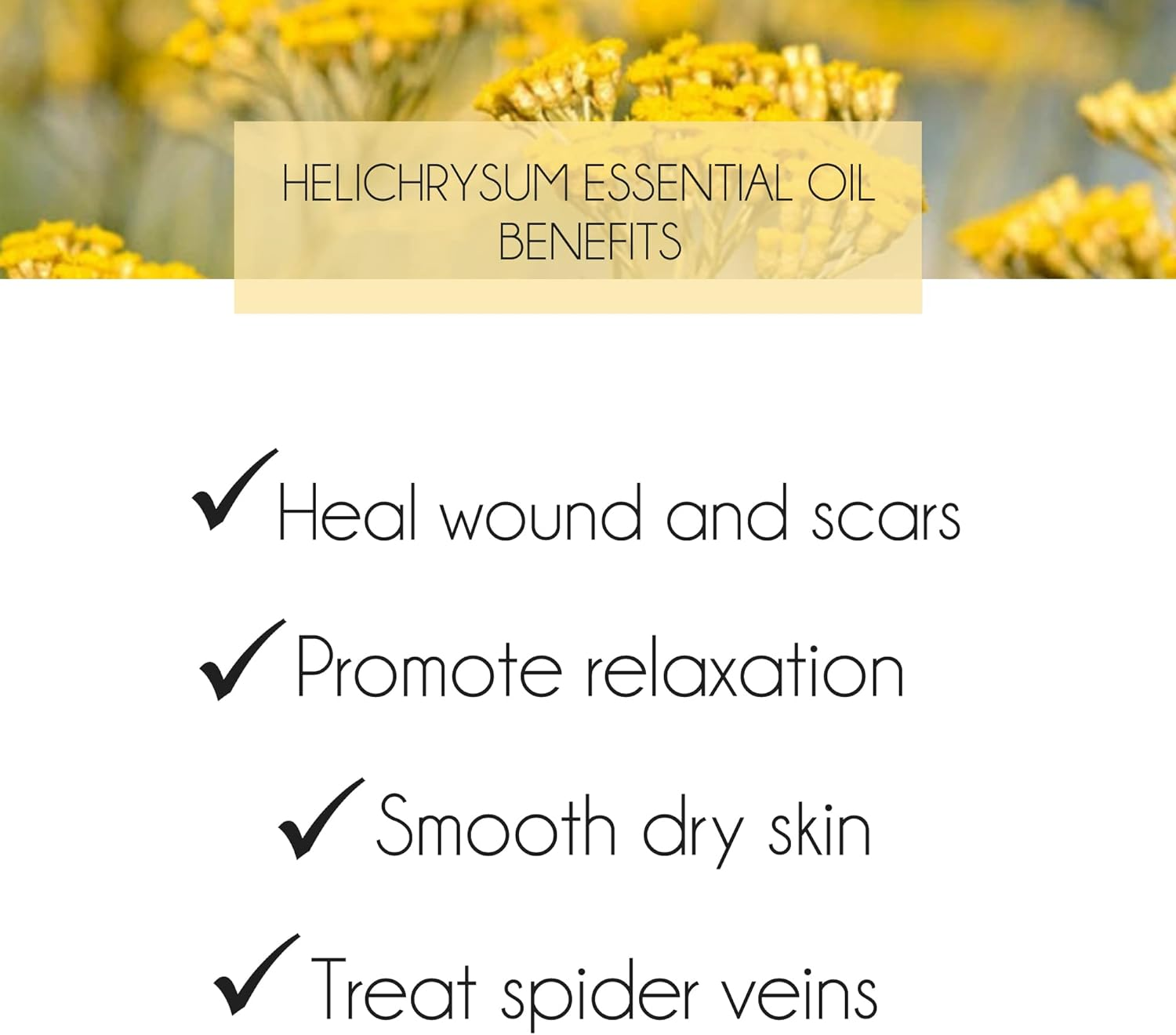 Pure Helichrysum Essential Oil 10Ml for Skin Care [ Helichrysum Italicum ] image number 1