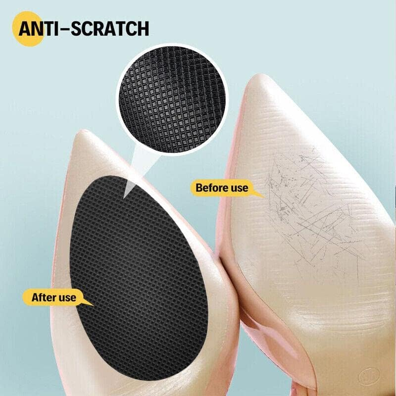 4 Pairs Self Adhesive Non Slip Shoe Sole Grip Pads High Heel Slippery Soles Care image number 3