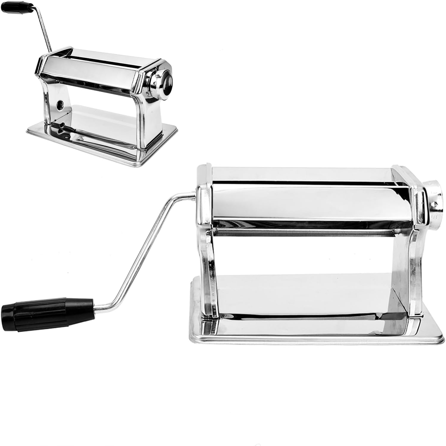 Polymer Clay Roller Machine, Professional Ultimate Clay Presser 15CM Wide Roller Press Tool with Non Slip Pad, Stainless Steel Polymer Clay Tool for Art Craft Modeling Clay Fondant image number 5