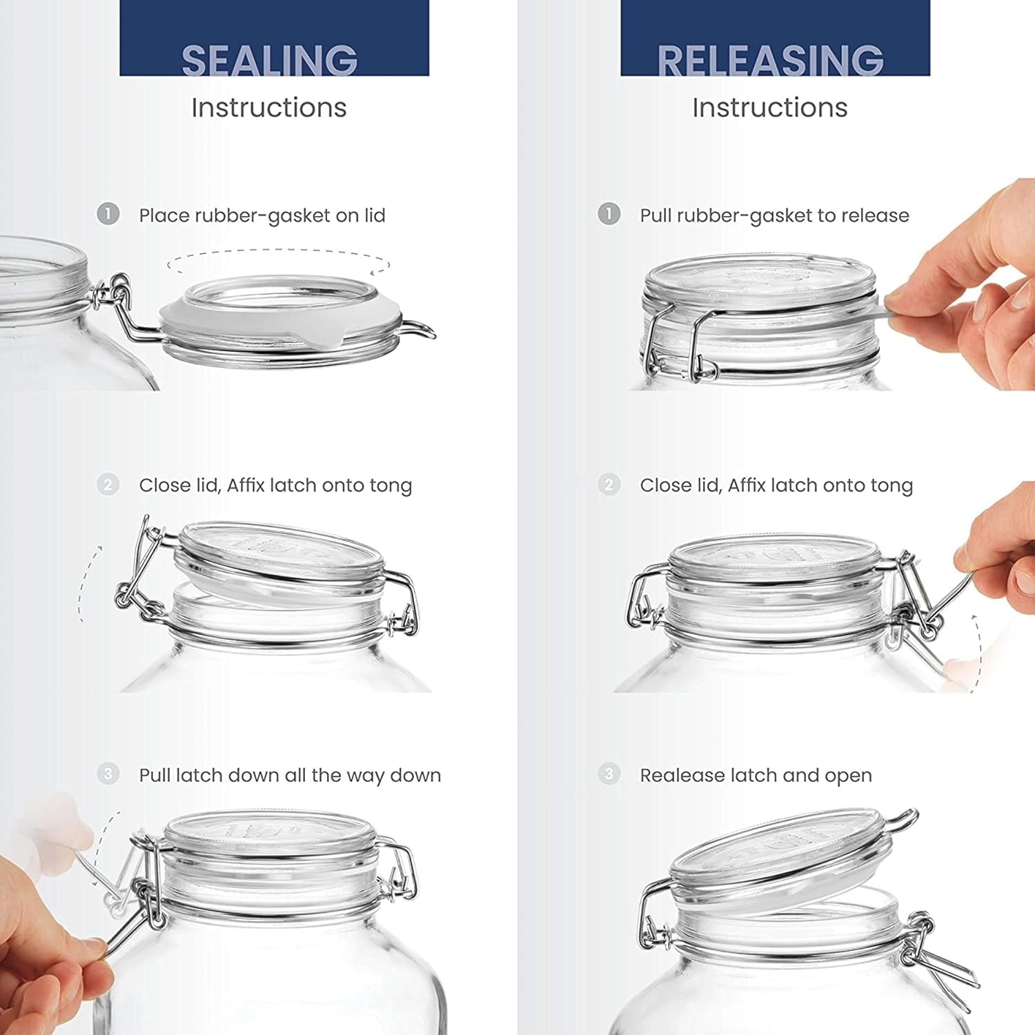 Bormioli Rocco 1.49240 (08029) RBR0605 Fido Jar 2L image number 4