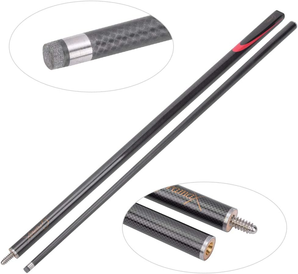 Portable Black Mesh Billiard Pool Cues, Billiard Cues Stick, Snooker Player for Billiard Snooker image number 3