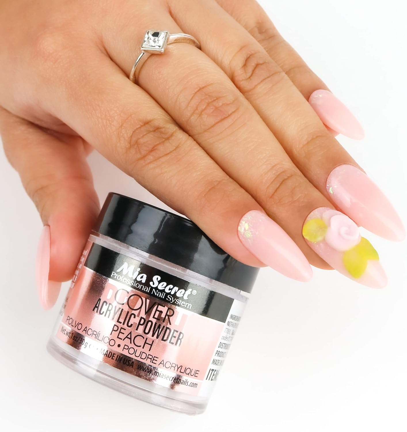 Mia Secret Acrylic Powder Cover Peach 4 Oz. image number 4