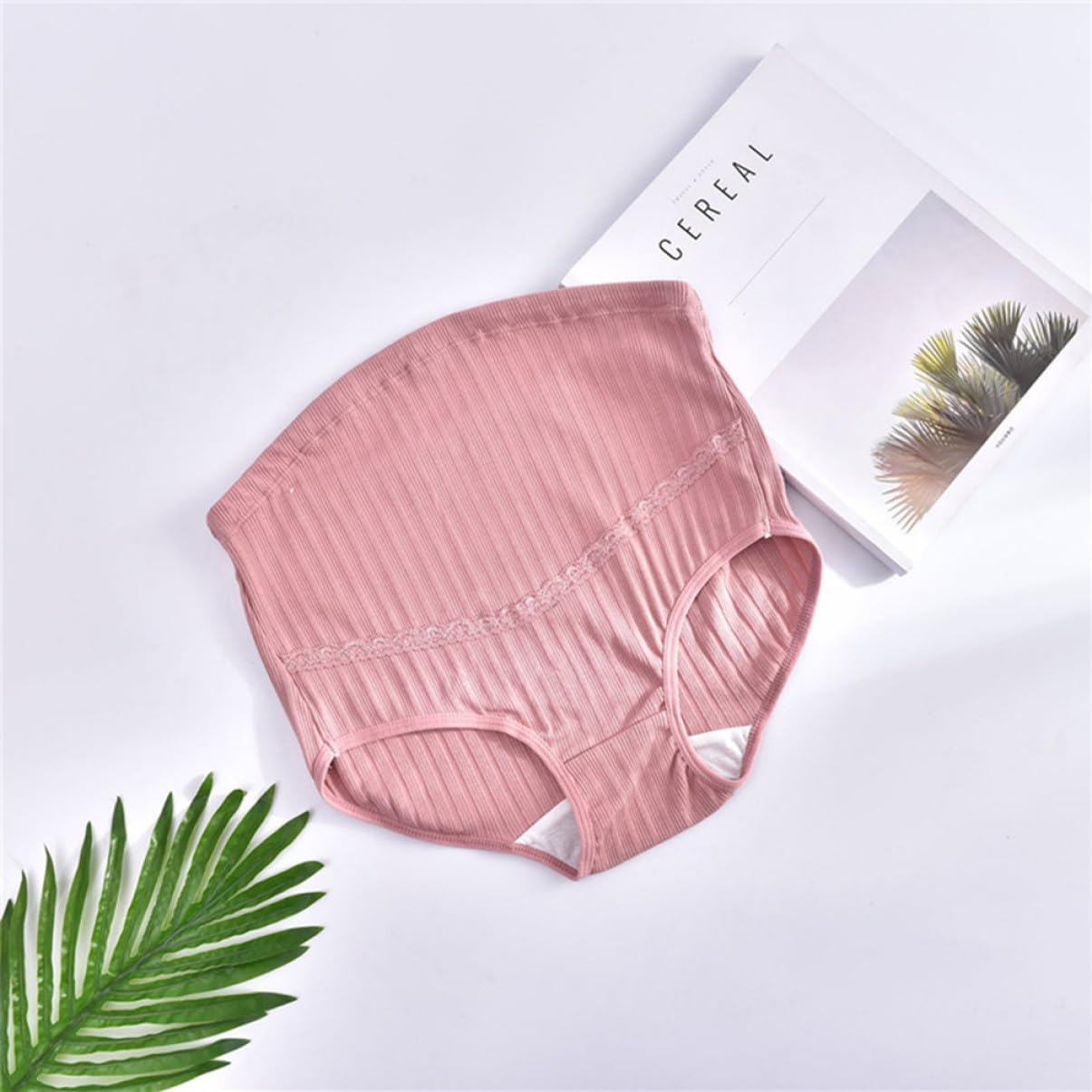 PACKOVE 3Pcs Cotton High Waist Maternity Panties for Pregnant Women Splice Stomach Lift Design Comfortable Cotton Maternity Underwear for Daily Wear image number 6