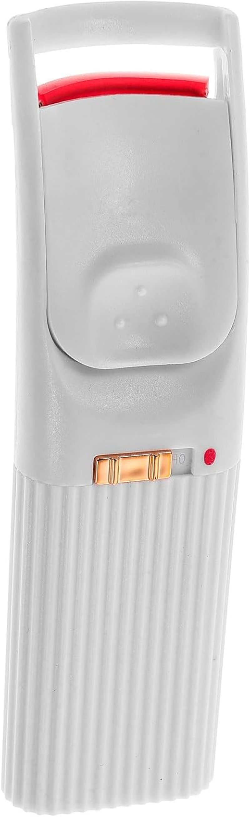 Heated Eyelash Curler Electric Lash Curler Portable Mini Eyelash Curling Tool Quick Heating for Travel White (No Battery)