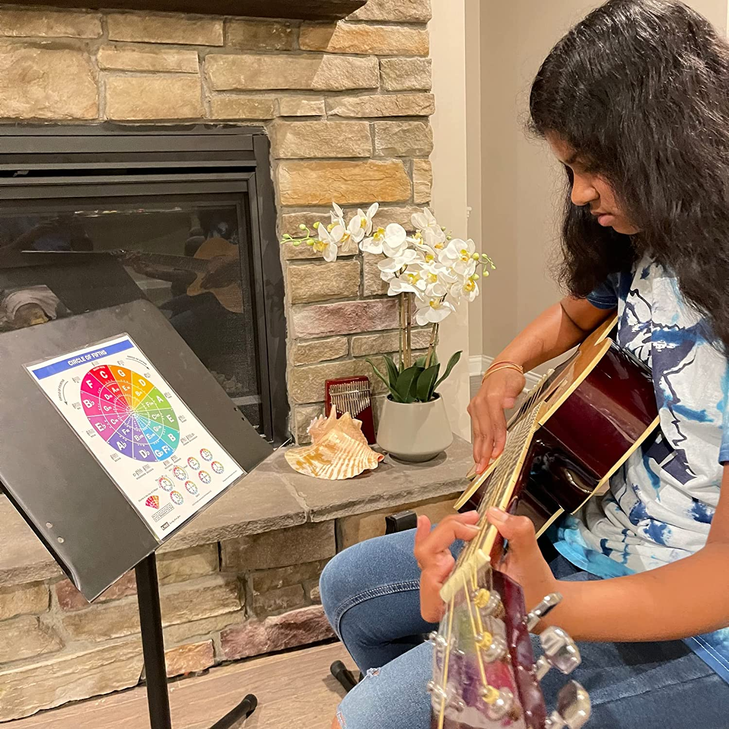 Chords Cheatsheets (Guitar)- Guitar Chord Poster Beginner, Laminated Guitar Chord Chart, Circle of Fifths Chart, Guitar Chords Chart for Music Theory, Guitar Cheatsheets Bundle A4 (8.5X11) image number 4