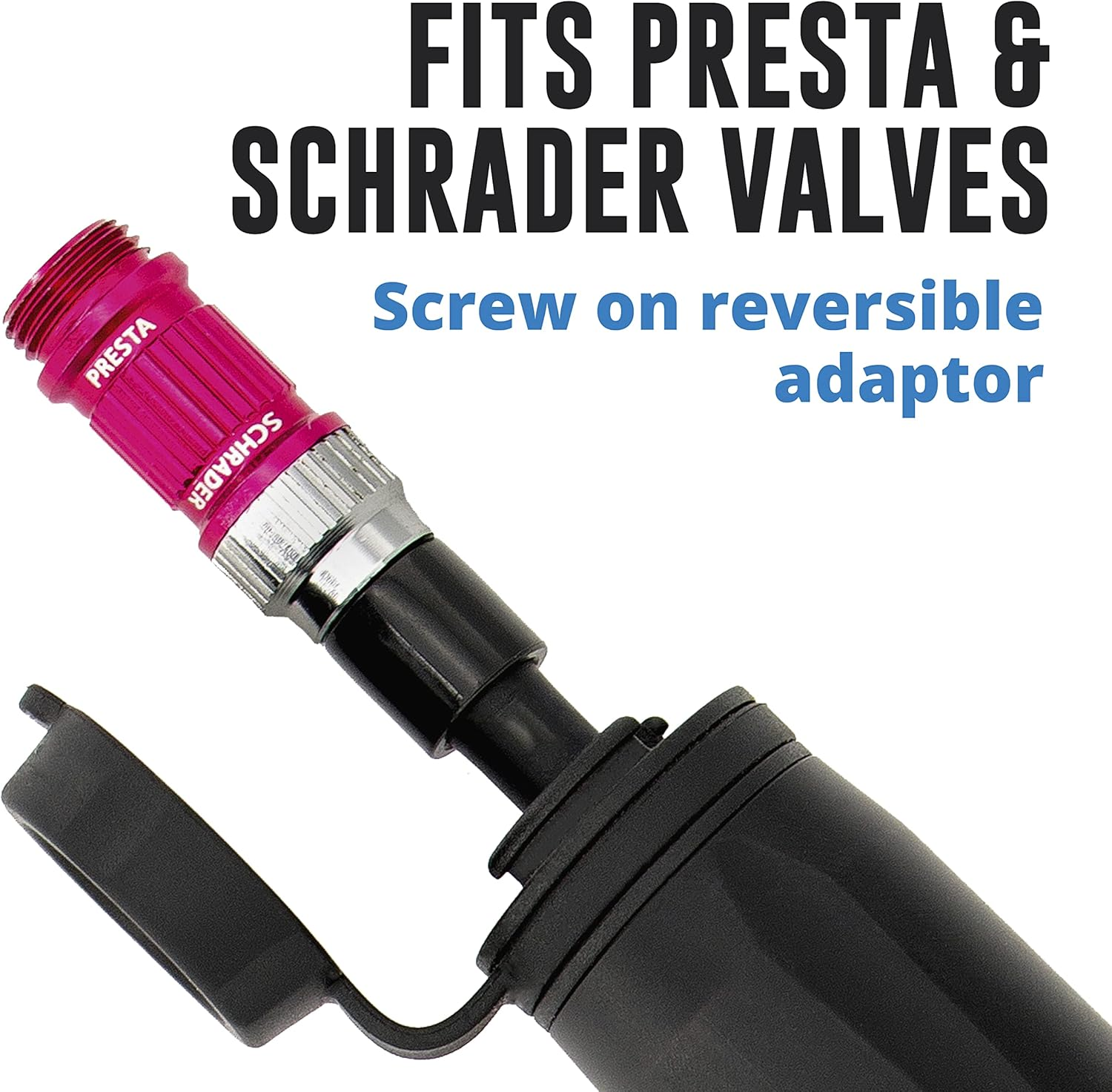 Mini Bike Pump - Presta & Schrader Bicycle Pump - 120 PSI Tire Pump for Road & MTB - No Valve Changing Needed image number 5