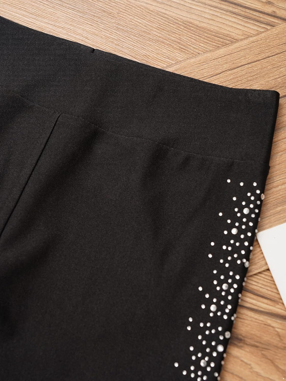 Hedmy Girl'S Figure Skating Pants Ice Skating Leggings Kids Gymnastic Yoga Workout Practice Training Tights image number 5