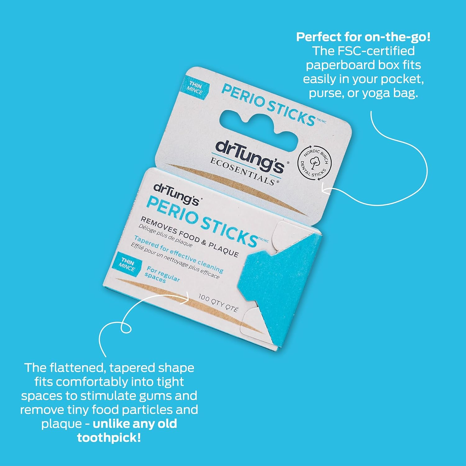 Dr. Tung'S - Perio Sticks Plaque Removers Thin - 80 Stick(S) image number 4