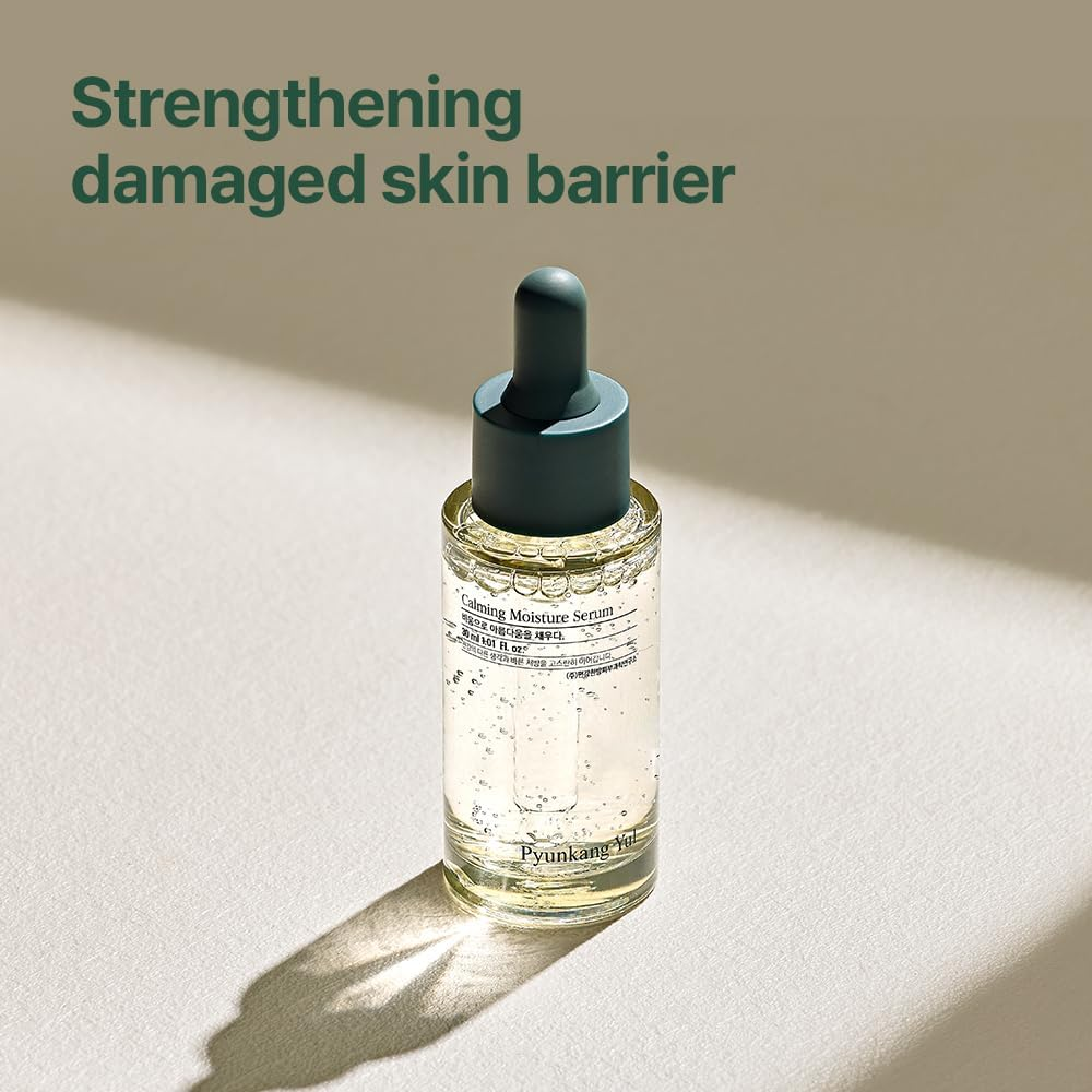 Pyunkang Yul [PKY] Calming Moisture Serum for Daily Moisturizing Power, Skin Revival & Soothing Care with CICA, Tea Tree, 5 Hyaluronic Acids, Ceramide, Korean Skin Care, Safe on Sensitive Skin (1.0 Fl.Oz, 30Ml) image number 3