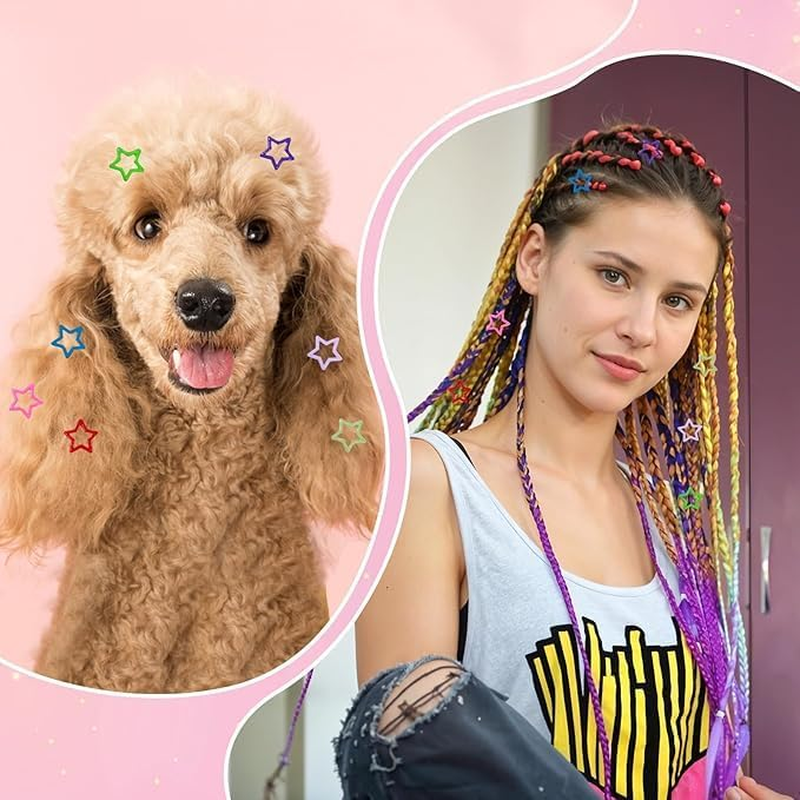 25 Pcs Metal Star Snap Hair Clips Red Cute Small Barrettes Non-Slip Hollow Hairpin Lovely Headpieces Barrettes Hair Accessories for Women Girls image number 4