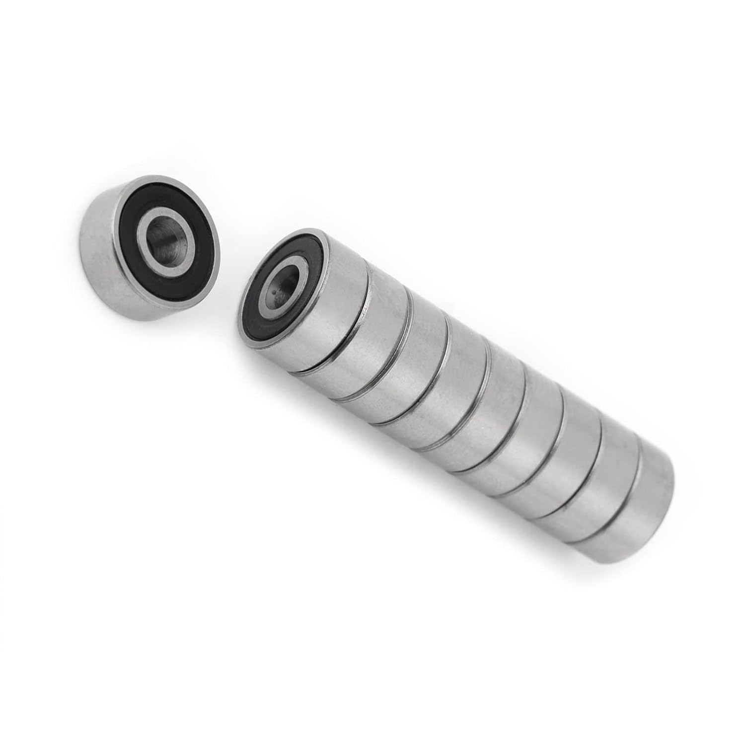 10Pcs 623 2RS Miniature Bearings, Mini Ball Bearings, Small, 3X10X4Mm, Double Rubber Sealed for 3Mm Shaft, Mechanical Equipment, Electrical Instruments, Toys