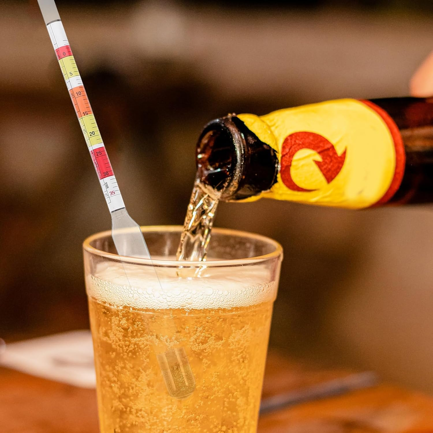 Concentration Hydrometer: Alcohol Hydrometer Test Beer Hydrometer Liquor Wine Tester Supplies Scale