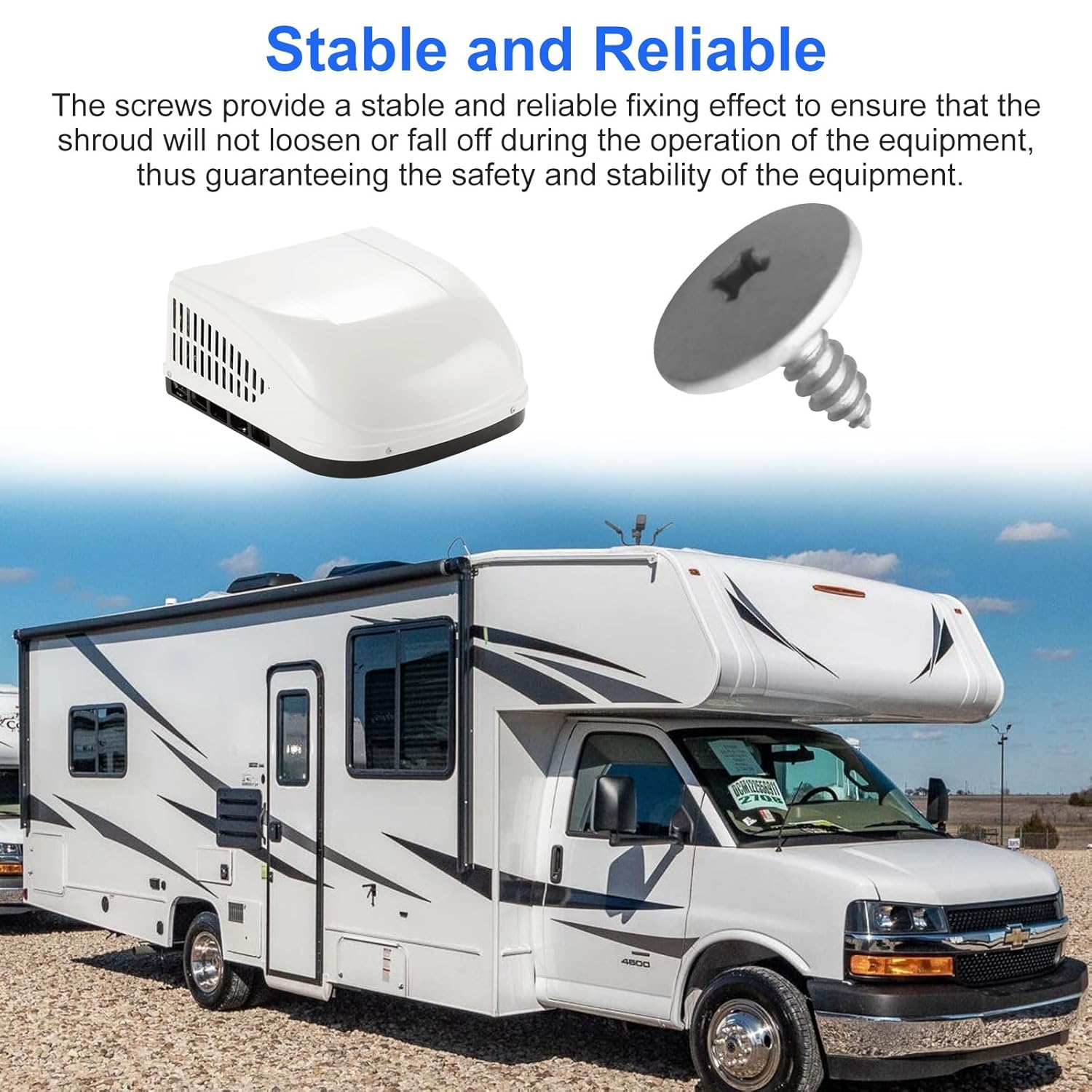 3310724.0040000002 Air Conditioner Shroud Screw （10 Pcs） Fits for Dometic Brisk II and Penguin II Roof Top Air Conditioners image number 5