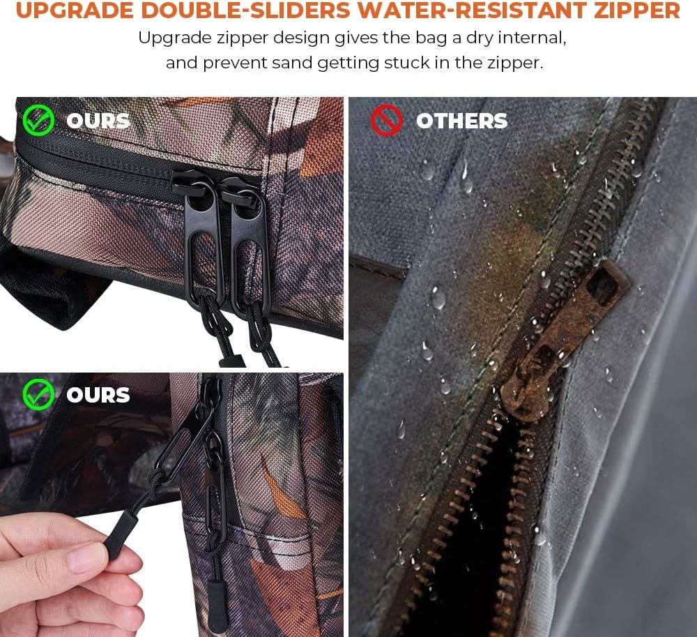 KEMIMOTO ATV Tank Bag Waterproof Cooler ATV Accessories Motorcycle Saddle Bag Compatible with Most ATV and Snowmobile Bicycle image number 1