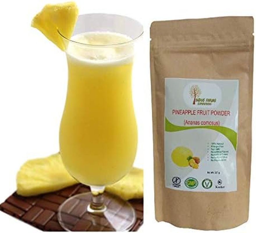 Pineapple Fruit Powder 100G Gluten Free, GMO Free, Vegan, Flavouring - Add to Protein Shakes, Smoothies, Energy Drinks, Baking, Beverages, Juices, Natural Colouring image number 3