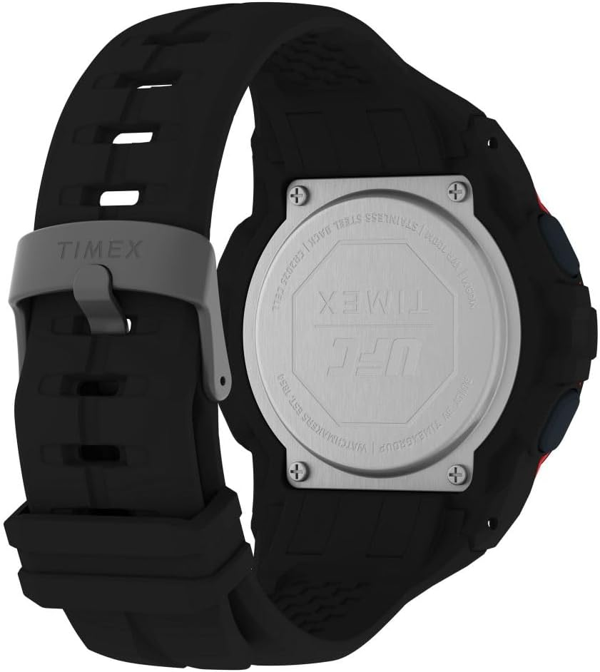 TIMEX Men'S UFC Rush 52Mm PU Strap, Black, 52 Mm image number 2