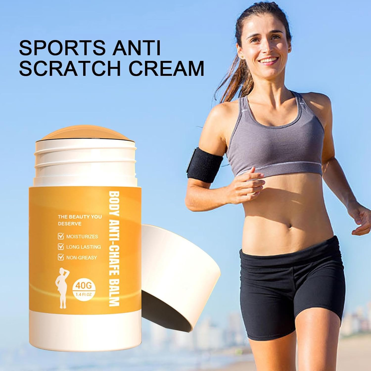 Anti Chafing Stick - anti Chafe Balm Cream for Thigh Rescue - anti Chafe Cream for Friction and Irritation Relief, Used for Chest, Arm, Thigh, image number 6