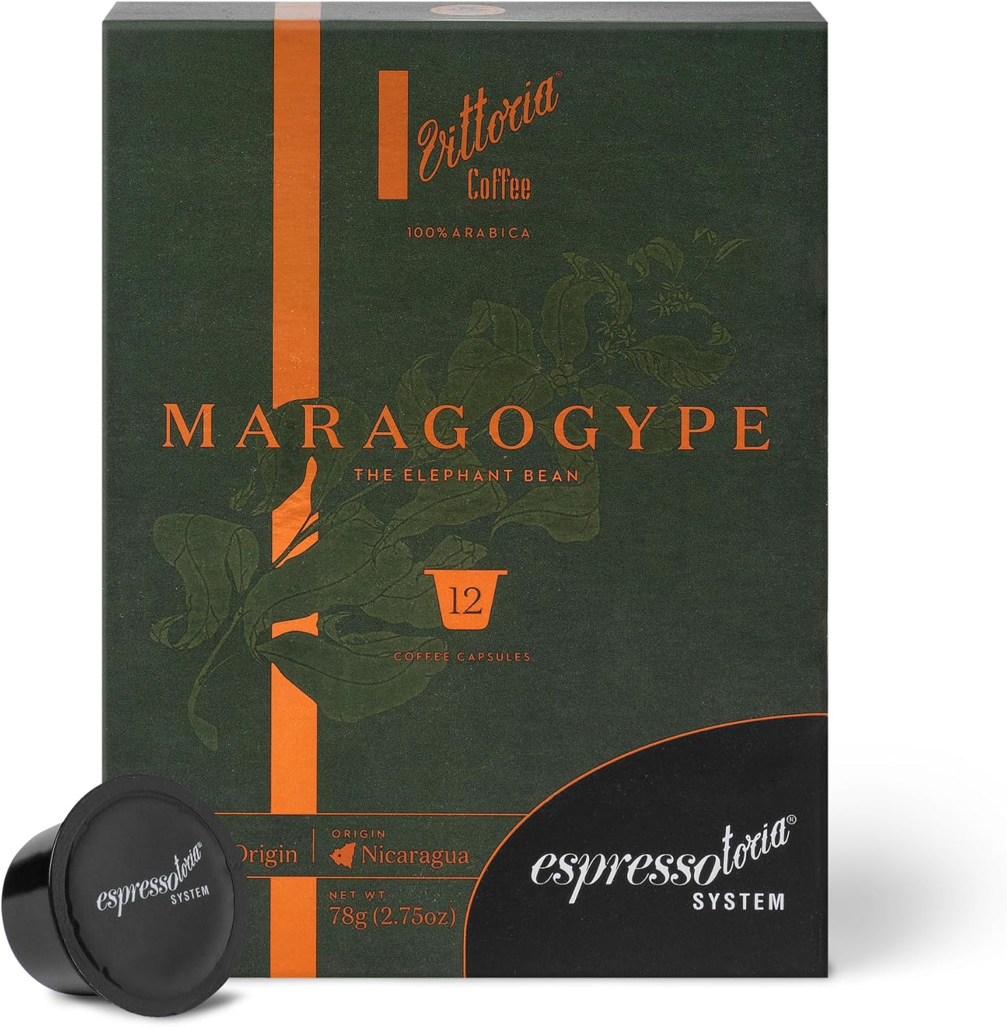 Vittoria Coffee Maragogype Blend Espressotoria Capsules 78 G (Case of 12) image number 4
