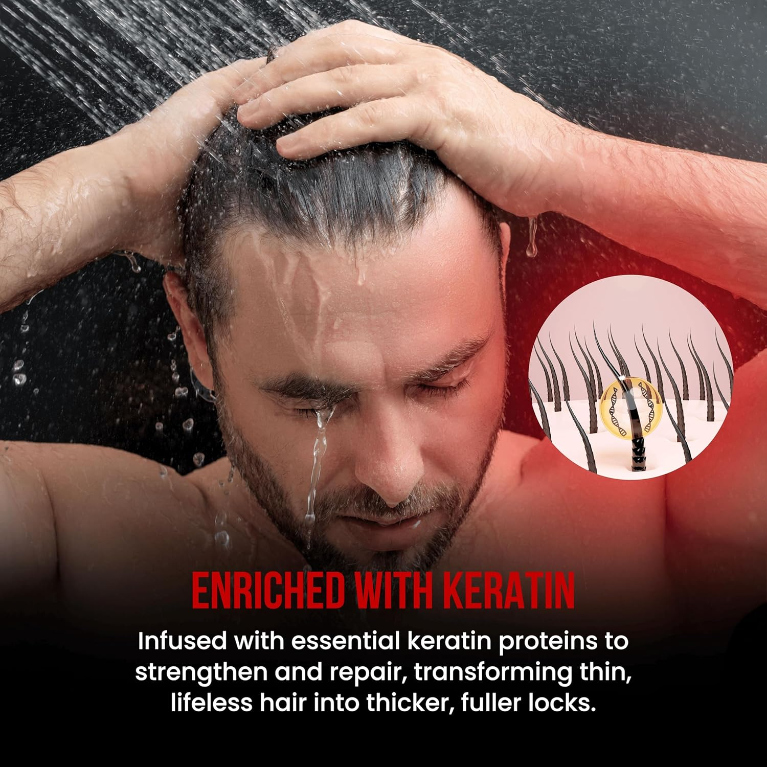 The Shave Factory Hair Building Keratin Fiber 21 G, Light Brown image number 2