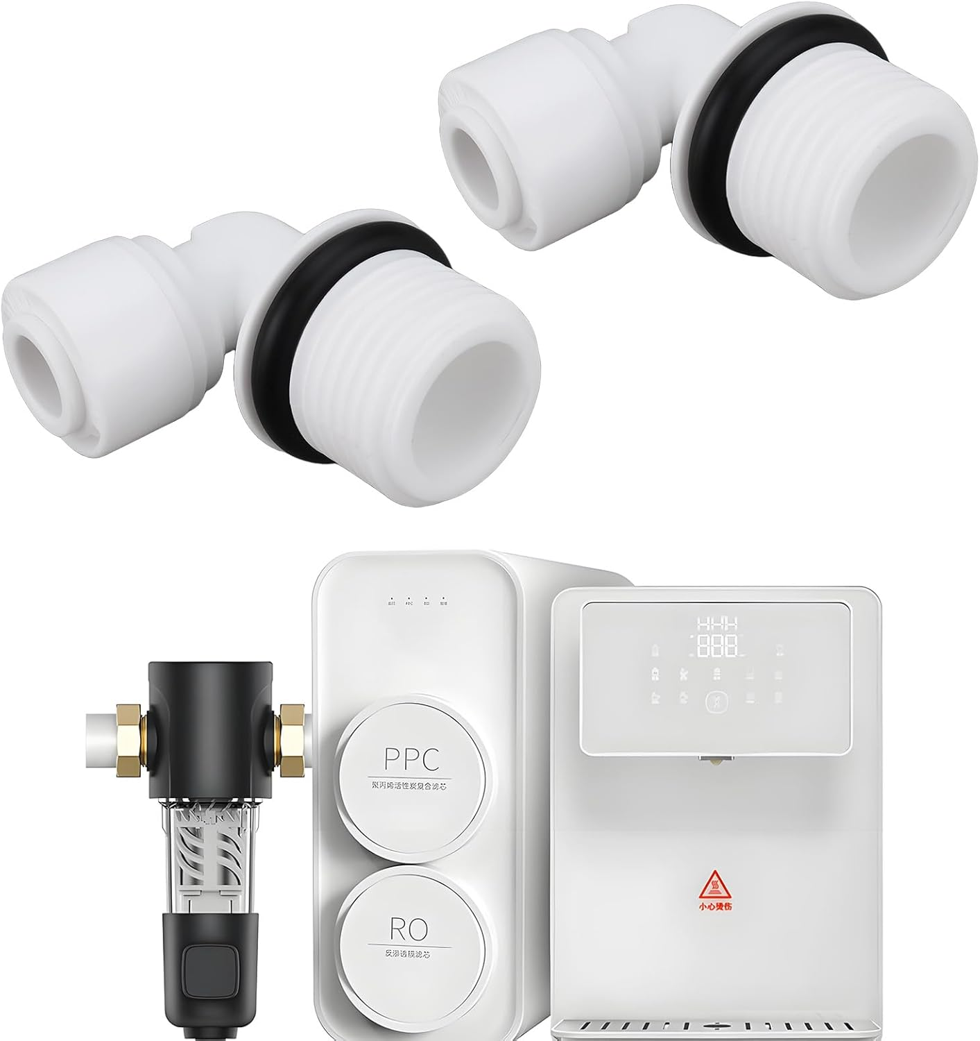 LT Easiyl 4X 90 Quick Connect Elbow 1/4" - 3/8" AG with O-Ring for 6.5 Mm Hose Reverse Osmosis Water Filter image number 6