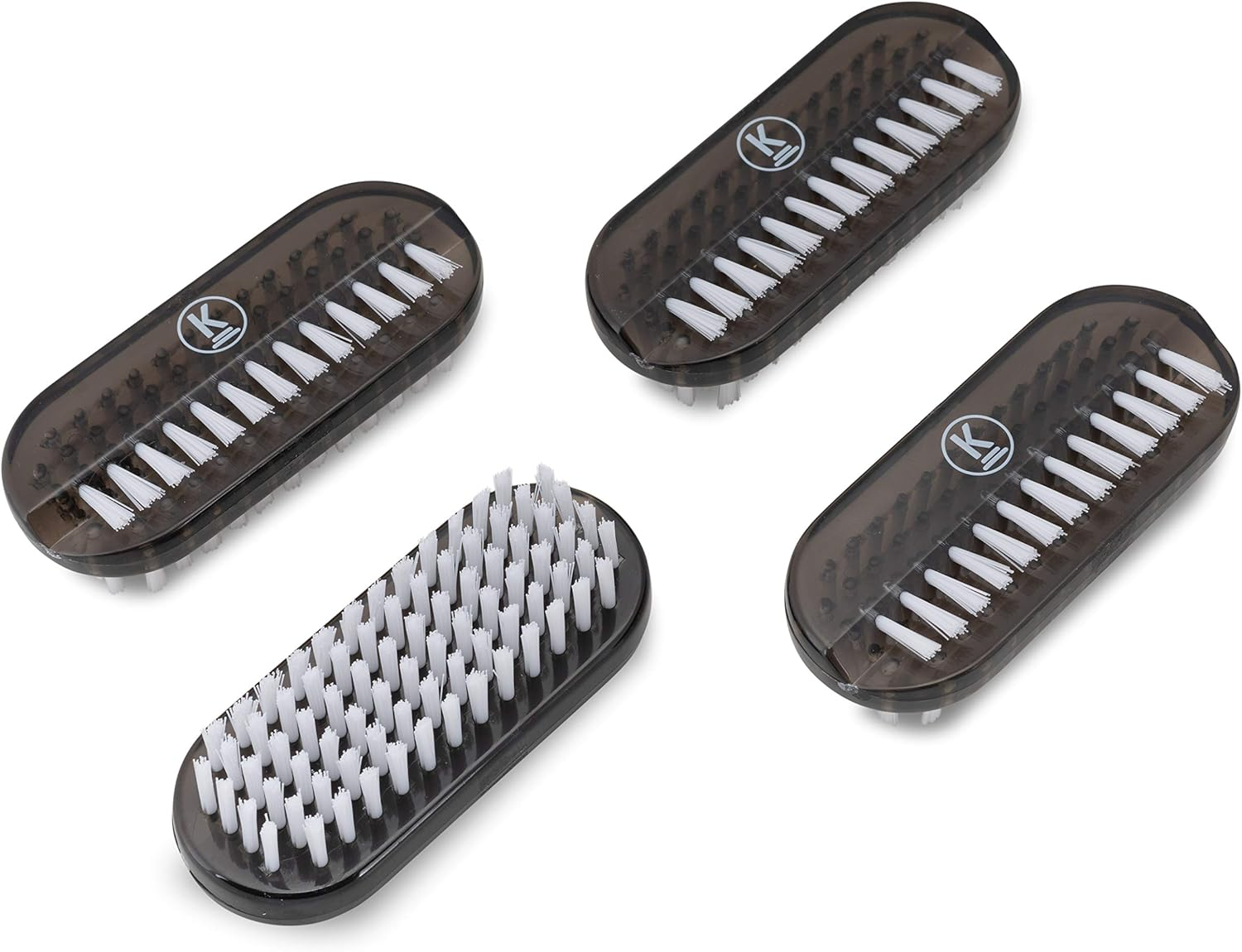 K-Pro Hand Nail Brush Hand Brush for Gel Nails Plastic Black Set of 4 image number 4