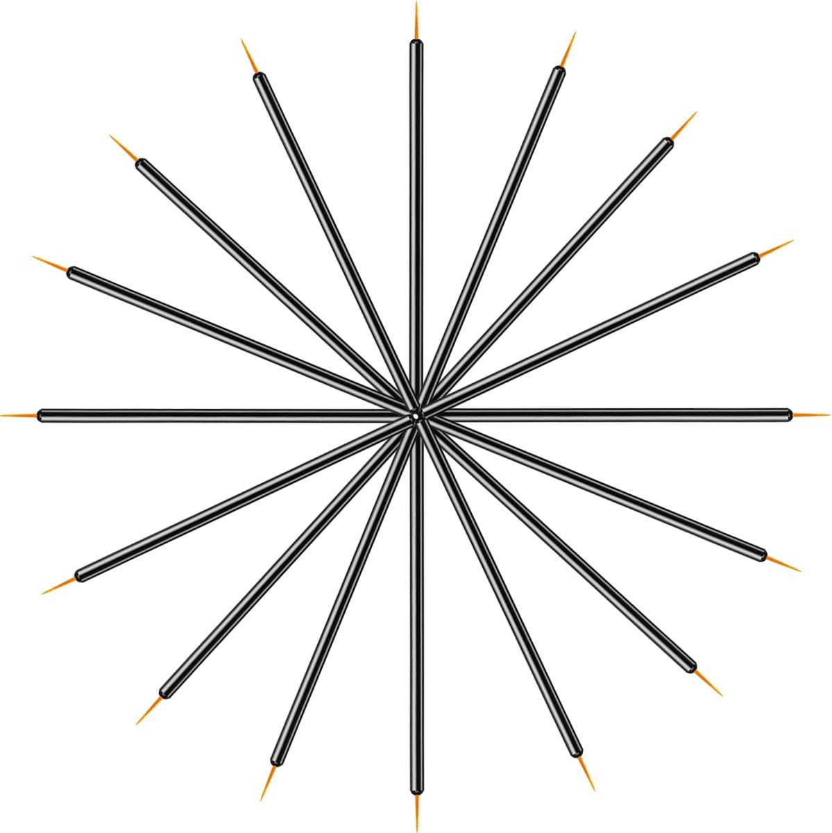 100 Pack Disposable Eyeliner Brush, Ankoor Eye Liner Applicator Cosmetic Eye Wands Makeup Tool image number 3