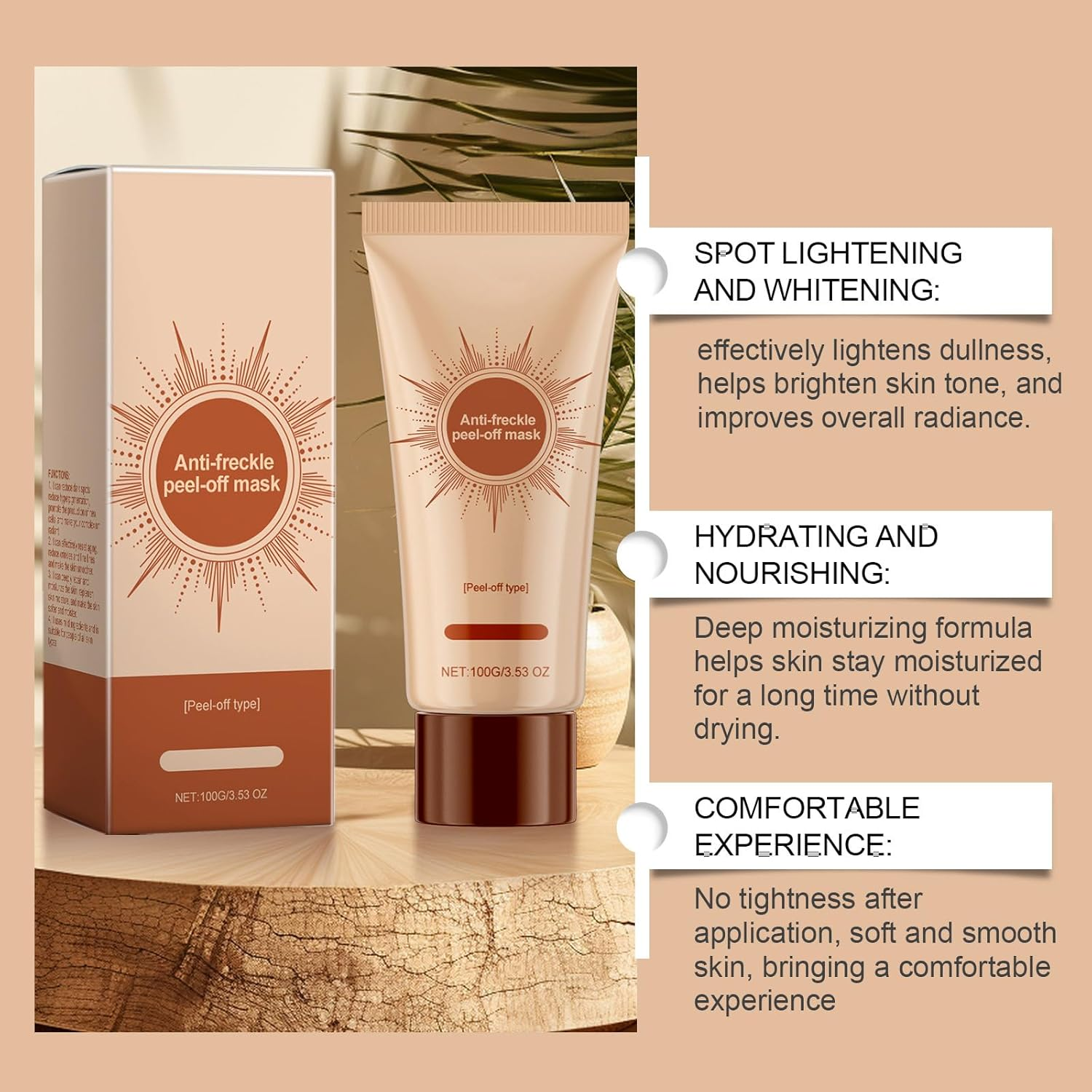 Herbal Spots Peel-Off Facial Mask, Spot Removing Face Mask, Anti-Aging Anti-Wrinkle Tear-Off Mask, Advanced Skin Cream, Deep Nourishment & Pore Tightening, Suitable for All Skin Types (4 PCS) - 1 Pcs image number 2