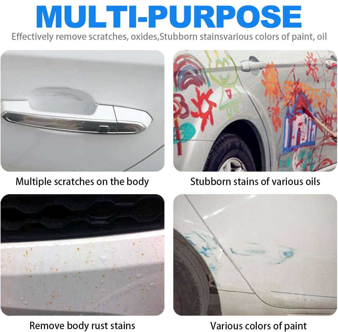 6PCS Nano Sparkle Cloth for Car Scratches Vehicle Nano Magic Cloth Scratch Remover and Water Polishing Easily Repair Scratches Paint Residues Water Spots Car Accessories for Restore Shiny Car Paint image number 1