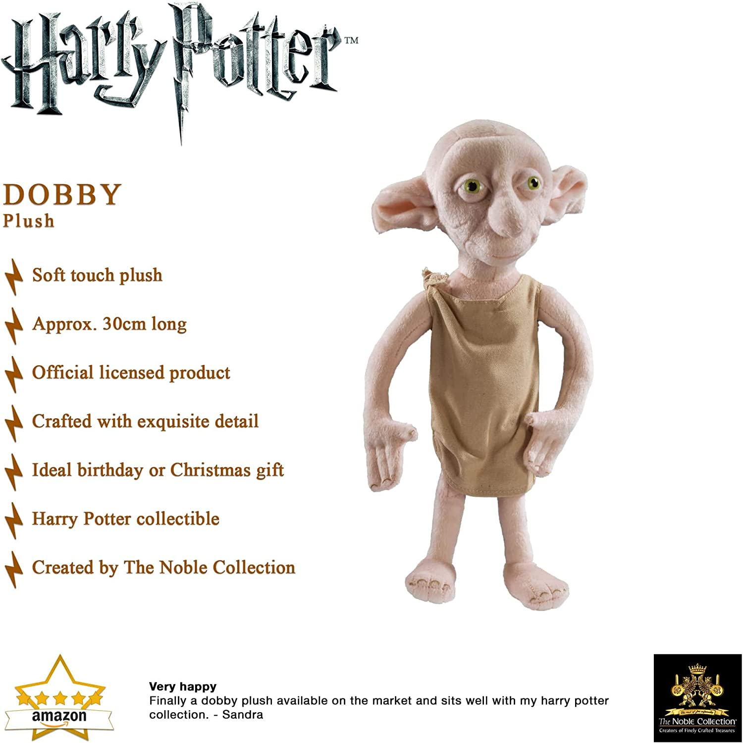 The Noble Collection Dobby Plush image number 6