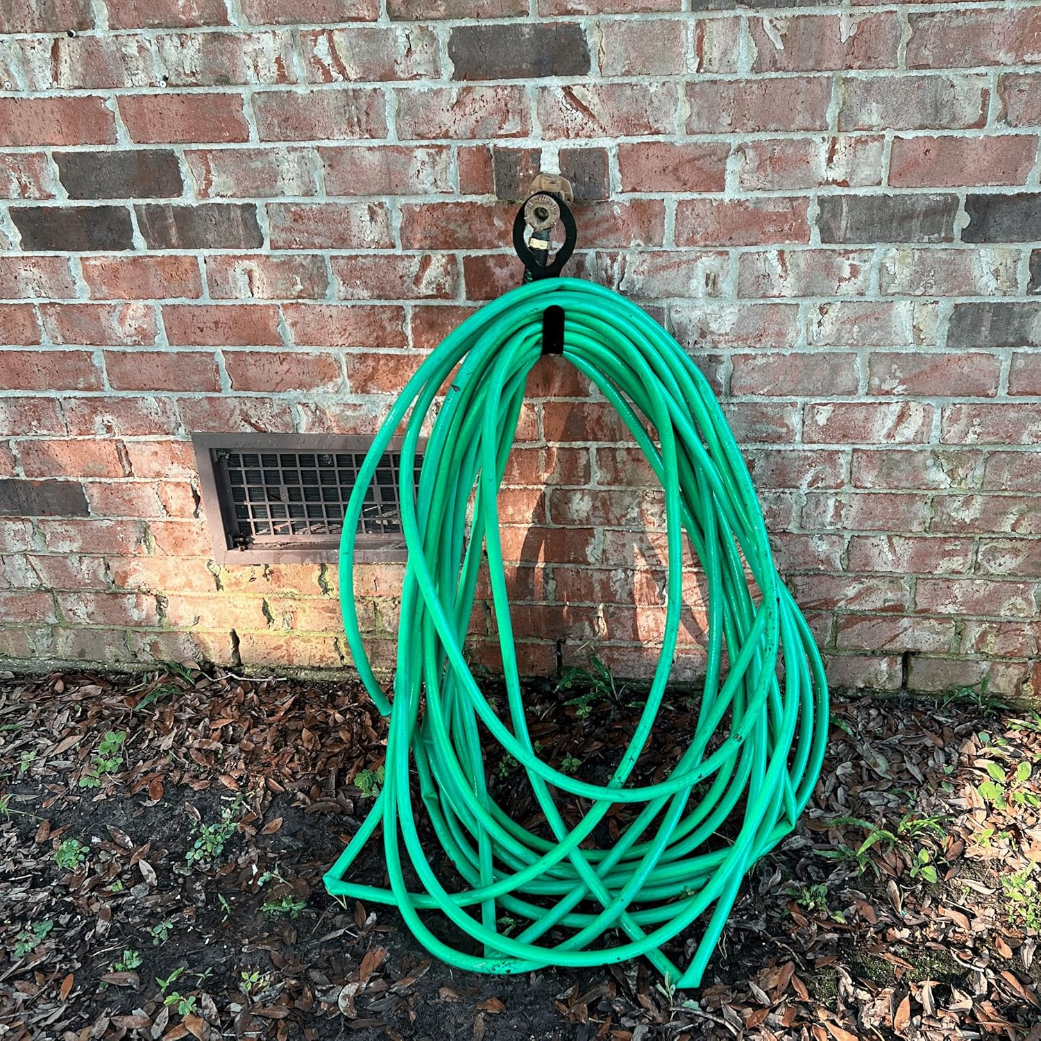 Metal Garden Hose Holder Fit for 50&rsquo; of 5/8&rdquo; Hose, Garden Hose Hanger, Water Hose Holder, Water Hose Holders for Outside, Portable Hose Holder, Hanging Hose Holder, Garden Hose Carrier image number 5