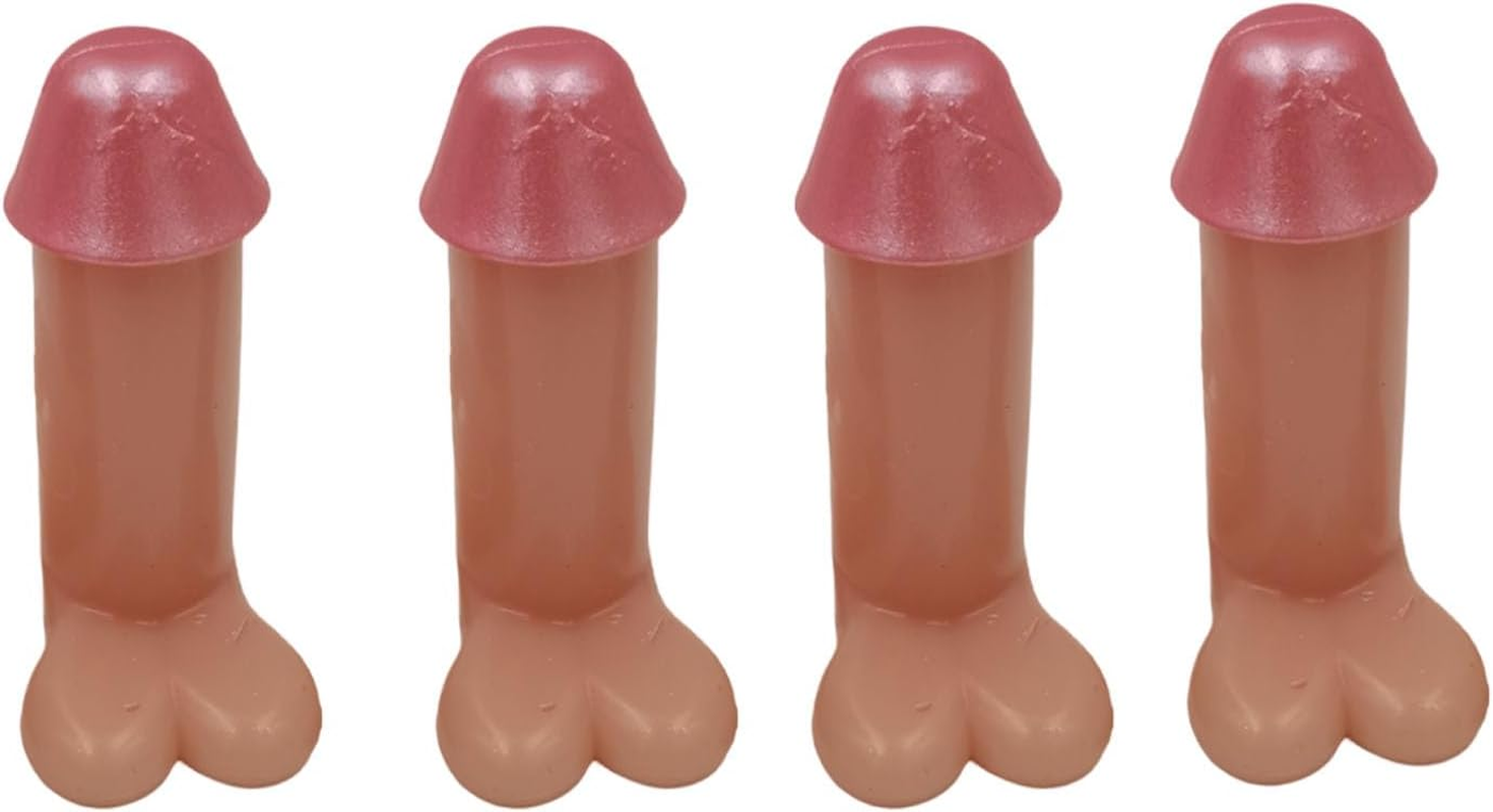 4 Pcs 1.8 Inch Incarnadine Prank Tire Valve Stem Caps, Tire Air Caps Universal for Cars,Trucks,Motorcycles,Suv image number 5