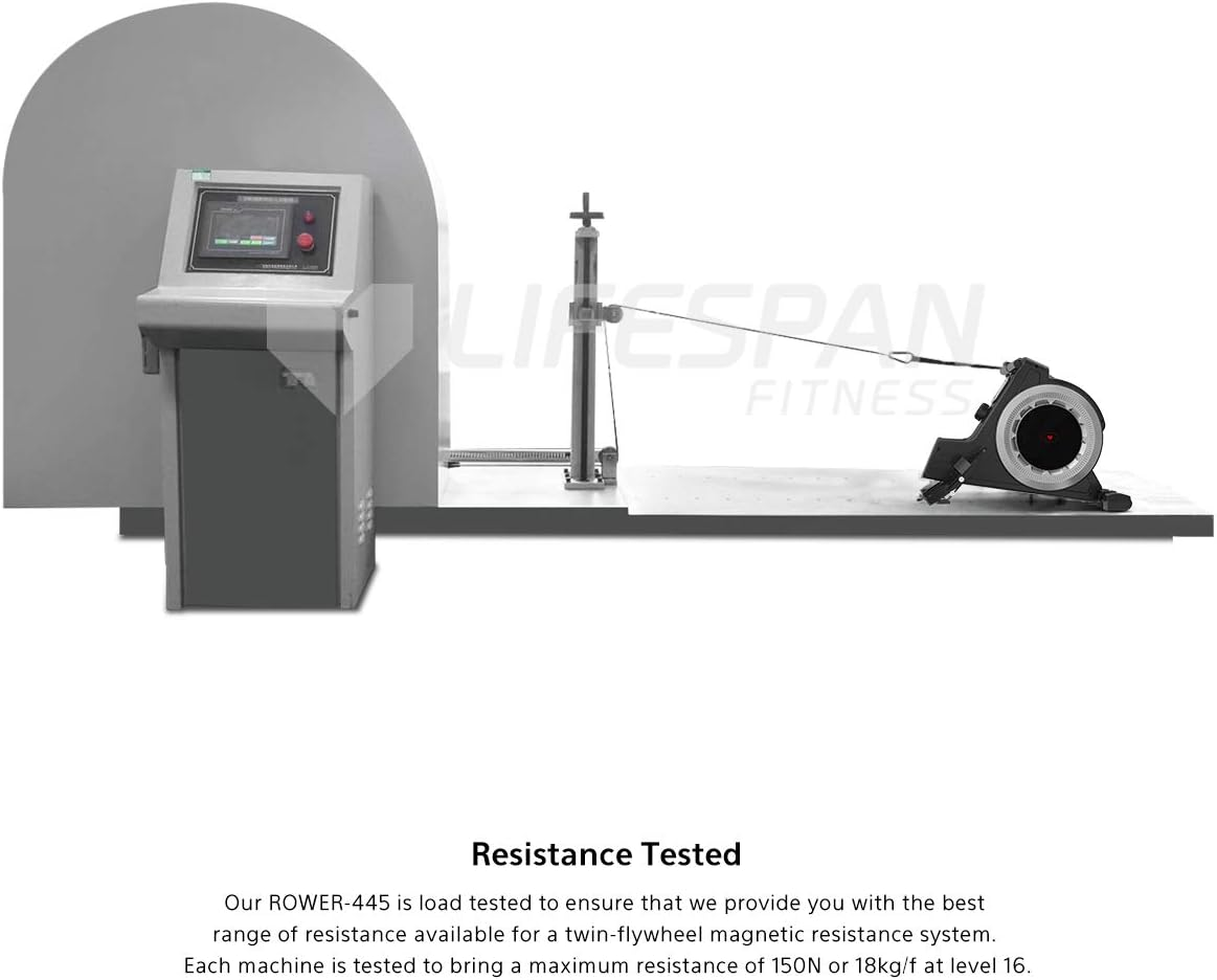 Lifespan Fitness Rower Magnetic Rowing Machine - Black image number 4