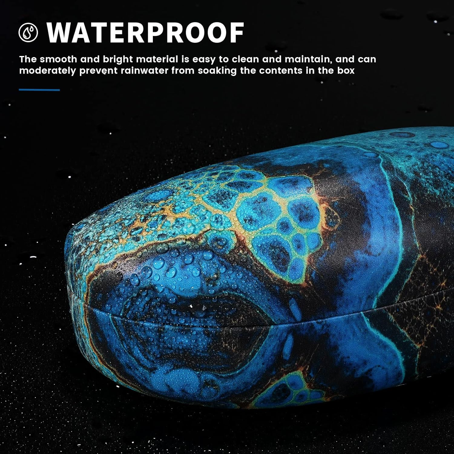 Molshine Hard Shell Sunglasses Case,Large Glasses Case for Women Men Oversized Sunglass Eyeglasses image number 2