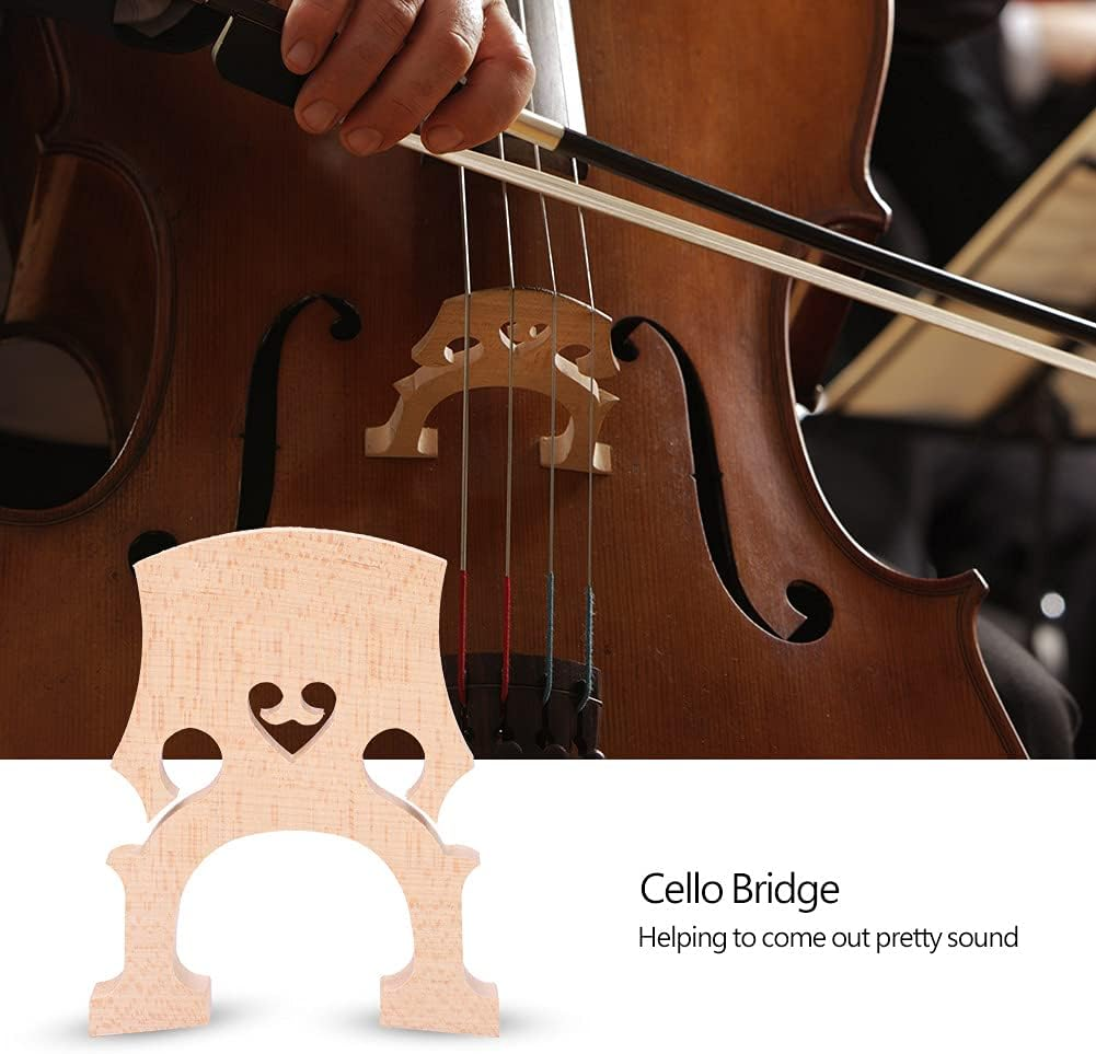 Corrosion Resistant, Cello Part, Cello Bridge, Easy to Use Solid for Concert Playing Cello Lover 4/4 3/4 Cellos image number 4